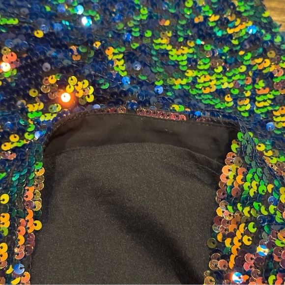 Gap Kids Dress Girls Party Birthday Wedding Shiny Sequins Lined Size Small 6-7 - Picture 7 of 8